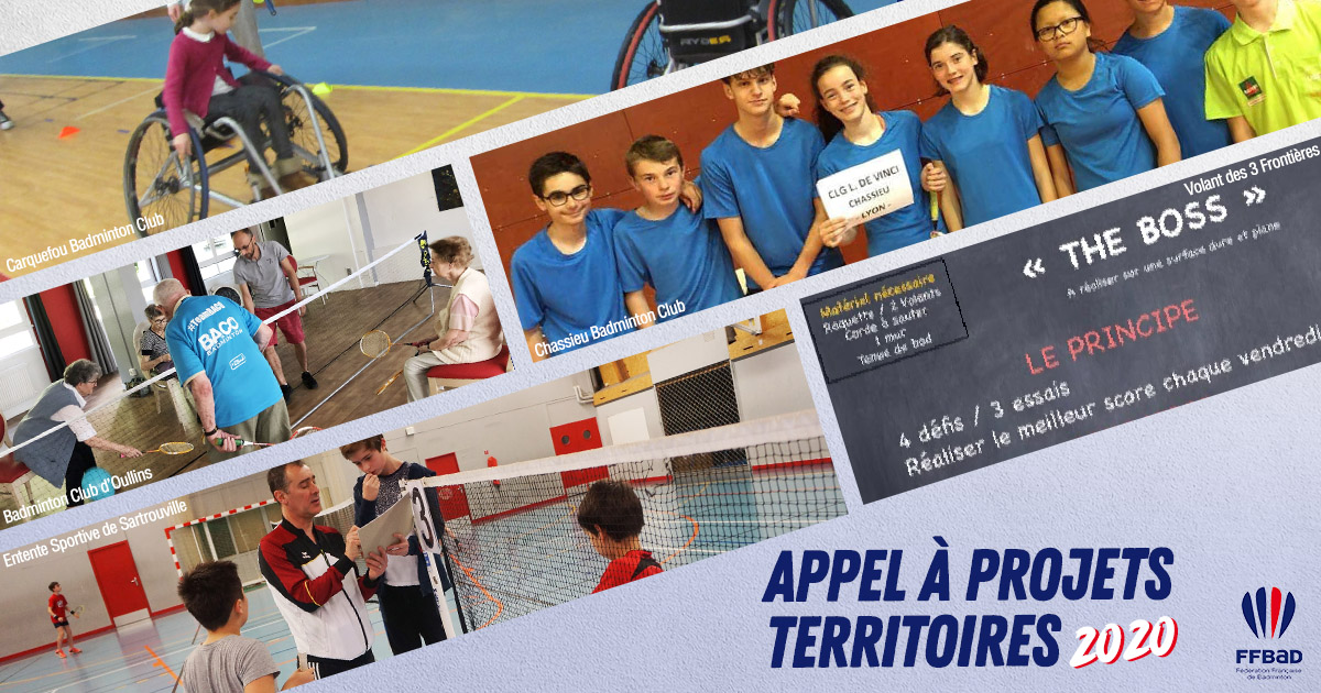 FFBaD's tweet photo. Grâce à leur engagement pour la promotion du #badminton, 5 clubs ont été récompensés par l’Appel à Projets Territoires 2020 👏

Les projets récompensés sont à découvrir ici ➡️ https://t.co/NoZyzrQsbu

Merci à toutes les structures pour leur participation ! https://t.co/63PsjDrmsi