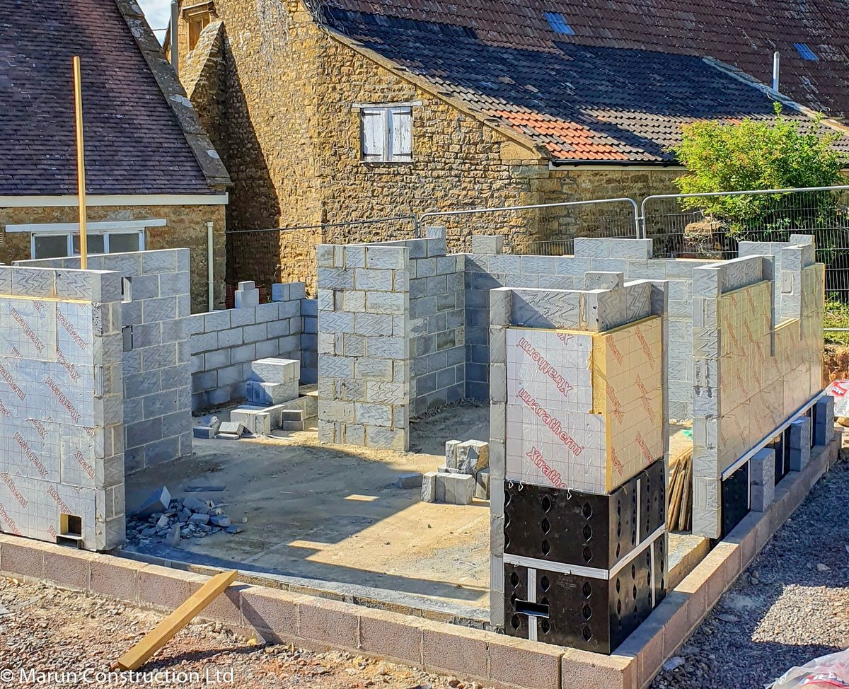 **Extensions/Renovation nr Sherborne***

With the roof nearly complete, the extension starts...

#marun #builder #extension #renovation #sherborne