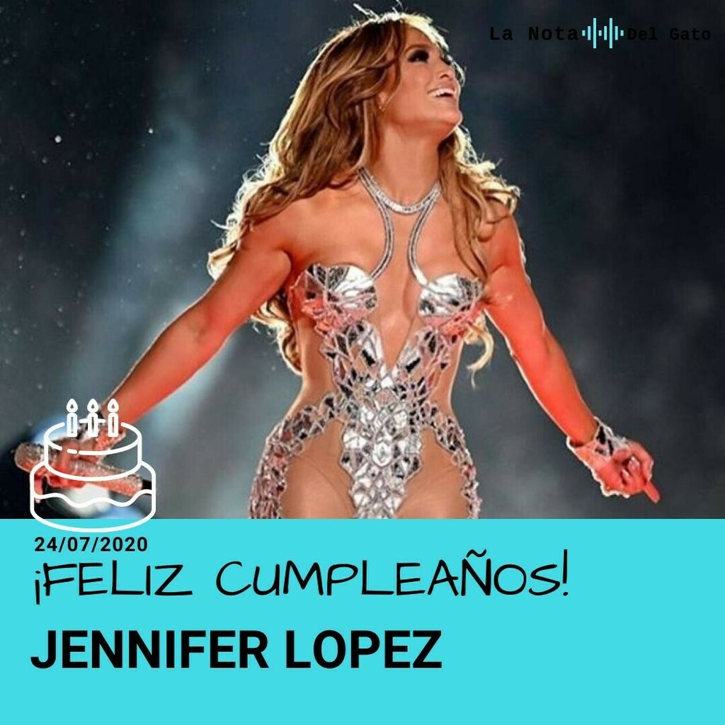 #FelizCumpleaños a la cantante, bailarina, productora y empresaria estadounidense Jennifer Lopez <a href="/jlo/">jlo</a>, quien cumple 51 años  de edad. 
.
¿Cuál es tu canción favorita de la cantante? 
.
 📸: @quiencom
.
 #lanotadelgato #jlo #jenniferlopez #birthday #usa #pop #music #musica