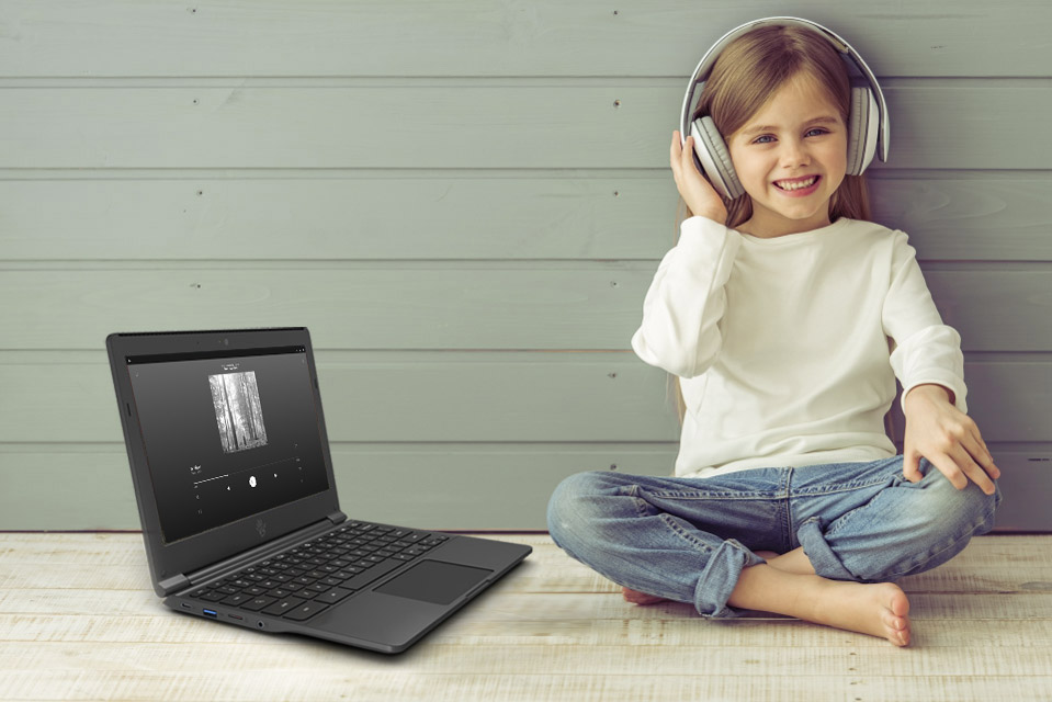 Sectorfiveinc's tweet image. Multitasking on Chromebook while #WorkingFromHome or #RemoteLearning. We’re listening to #cardigan. What’s your favorite song on @taylorswift13 #folklore $sfiv