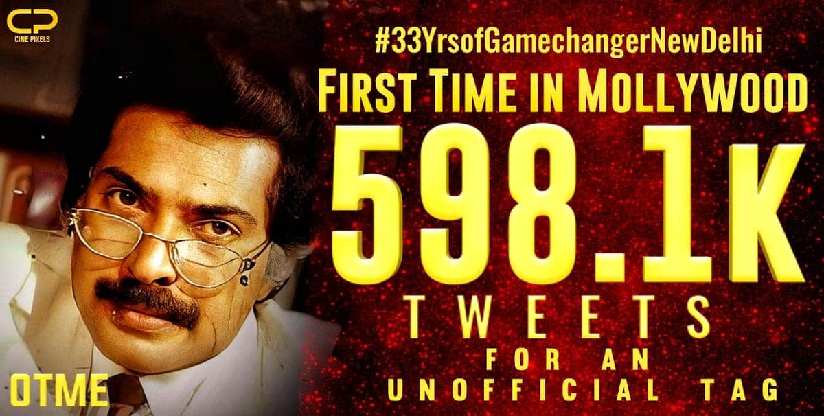 MammoottyLive1's tweet photo. Mollywood's Top 5 Movie Anniversary Trends
#34YearsOfRajavinteMakan - 4.9M
#33YrsOfGamechangerNewDelhi - 598.1k
#3YrsOfIHபுலிമുരുകൻవేట - 540.9K
#GoldenDayOfDileep -504.4k
#5YearsOfPremam - 421.3K
Unplanned Tag Celebration ⭐✌️
#MegastarMammootty Fans 😎💥 https://t.co/nXjkrXIW3o