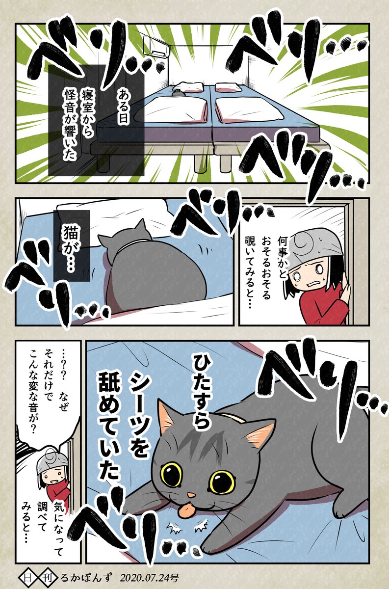 寝室から鳴り響いた怪音の正体。

#エッセイ漫画 #豆知識マンガ #猫のいる暮らし 