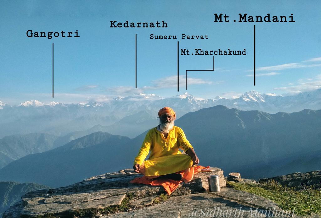 sid_maithani's tweet photo. Few of the many Himalayan Peaks as seen from Chandershila Tunganath. @UttarakhandLOG @UTDBofficial #Uttarakhand #tunganth #chopta #chandarshila #Himalayas #uttarakhandtourism https://t.co/Jgk5HgLsKv