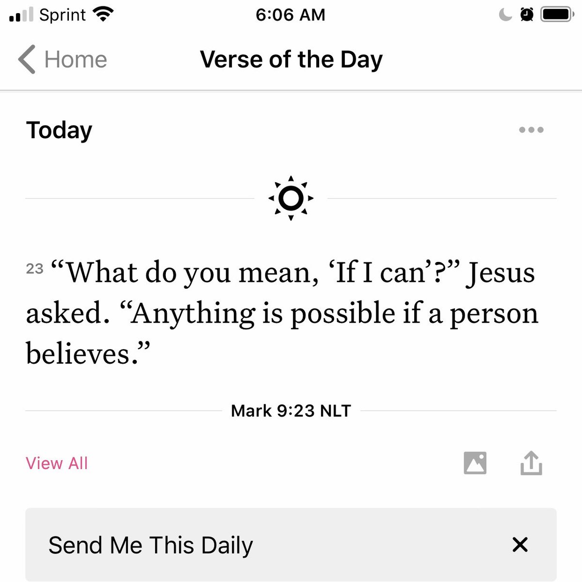 Upon waking up on the 17th, I took a look at the verse of the day - which, if I ain’t never seen no direct Bible verse to me before - was SURELY written for me that day:/17