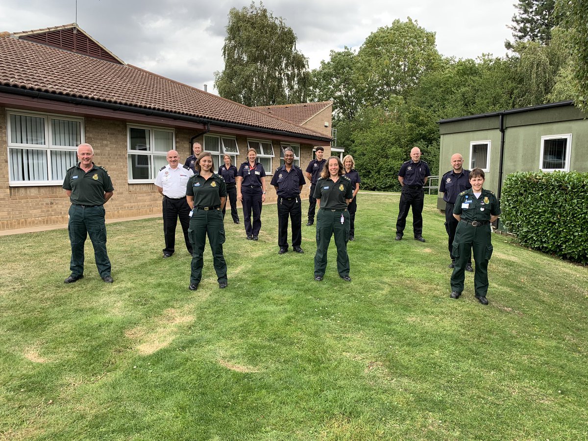 TrainEEAST's tweet photo. @BedsFire well done to a hard working team who are now Co-Responders for @EastEnglandAmb. Take care out on the road 🚑 https://t.co/SGUy22odxp