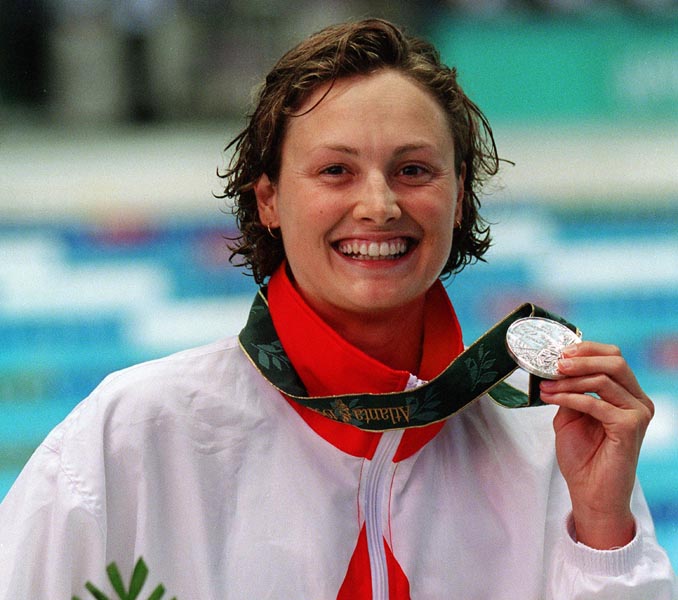 SwimmingCanada's tweet photo. #OnThisDay Canada won a few medals at the Olympic Games. At the 1996 Olympics, Marianne Limpert brought home silver in the 200 IM. Cheryl Gibson and Becky Smith captured silver and bronze in the 400 IM on home soil at the 1976 Olympic Games. They’re all champions in our hearts! https://t.co/HAfAPdoJTT