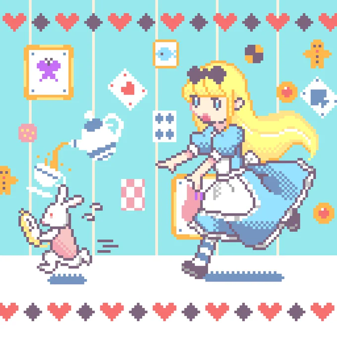 鰯さん から #pixelart アートトレインのご指名をいただきましたありがとうございます! 