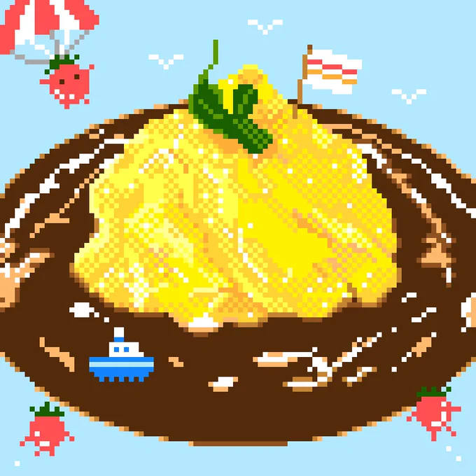 鰯さん から #pixelart アートトレインのご指名をいただきましたありがとうございます! 