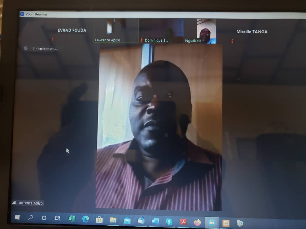 AssoalCameroun's tweet photo. zoom meeting this morning between ASSOAL, RNHC and Grassroots trust on the organization of regional sessions of the People's Court against evictions in Africa as part of the activities of the African network of residents' organizations https://t.co/aO6IGU78V1