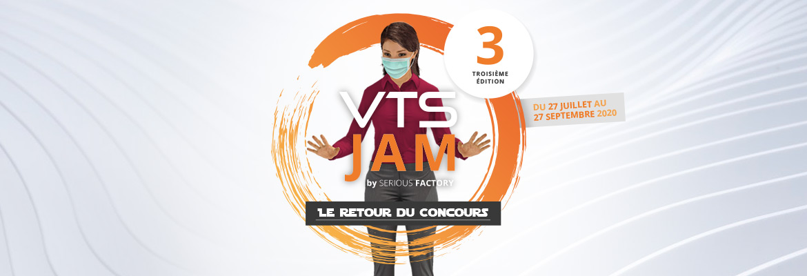 Serious_Factory's tweet image. La #VTSJam est de retour pour une 3ème édition ! Participez au concours du 27 juillet au 27 septembre et tentez de gagner 1 an d&apos;abonnement à #VirtualTrainingSuite ! 
bit.ly/2OScnOz
#DigitalLearning
