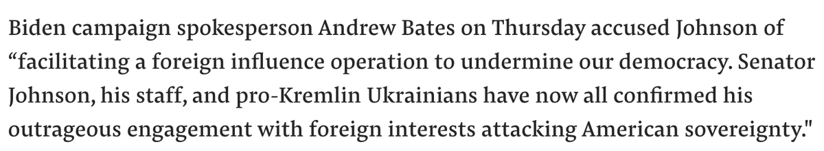 Anyway, more details like that in the piece. Here's what  @AndrewBatesNC of Biden's campaign said about the Ukrainians helping out Senate Republicans: