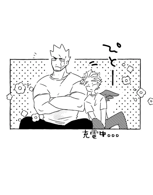 らくがきホー炎くっついて充電する・・・ 