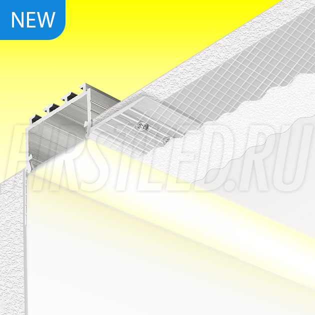 firstled's tweet photo. TALUM BORDER 24 - продолжение профиля NOFRAME 24.18 но с установкой вдоль стен. Профиль устанавливается вплотную к стене и создает мягкий рассеивающийся свет с потолка по стене или наоборот. https://t.co/LXLCL3aWgw