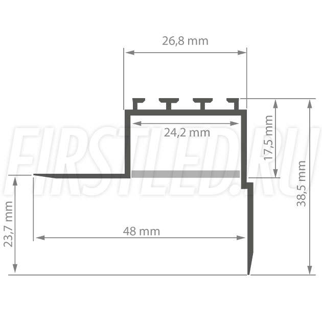 firstled's tweet photo. TALUM BORDER 24 - продолжение профиля NOFRAME 24.18 но с установкой вдоль стен. Профиль устанавливается вплотную к стене и создает мягкий рассеивающийся свет с потолка по стене или наоборот. https://t.co/LXLCL3aWgw