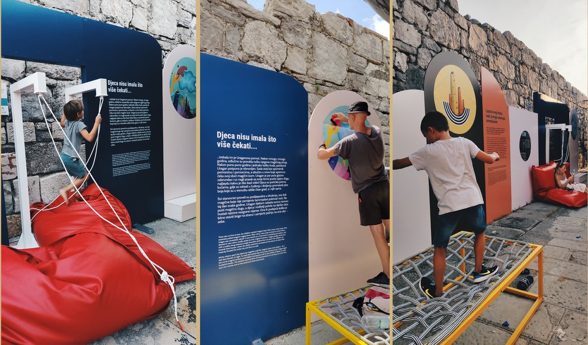 VBrostean's tweet photo. "URAGAN" Contemporary playground in Rijeka/Fiume, Croazia. This project makes part of the cultural initiatives to promote European capitals of culture 2020. #illustration #design #creation #valentinabrostean #benussi&amp;thefish https://t.co/vPcWnFyJIu
