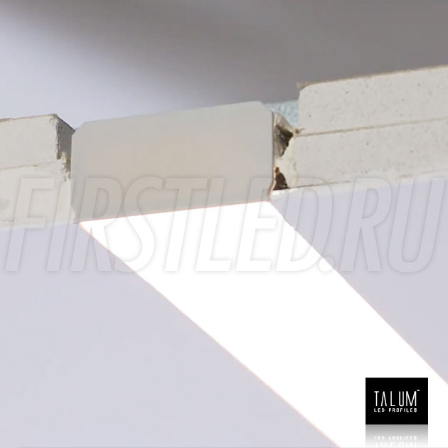 firstled's tweet photo. TALUM NOFRAME 45.25 - аналогичный профиль но с глубиной встраивания 25мм, благодаря чему расстояние от светодиодной ленты до рассеивателя увеличивается и свет лучше рассеивается. https://t.co/COGNJFuqwL