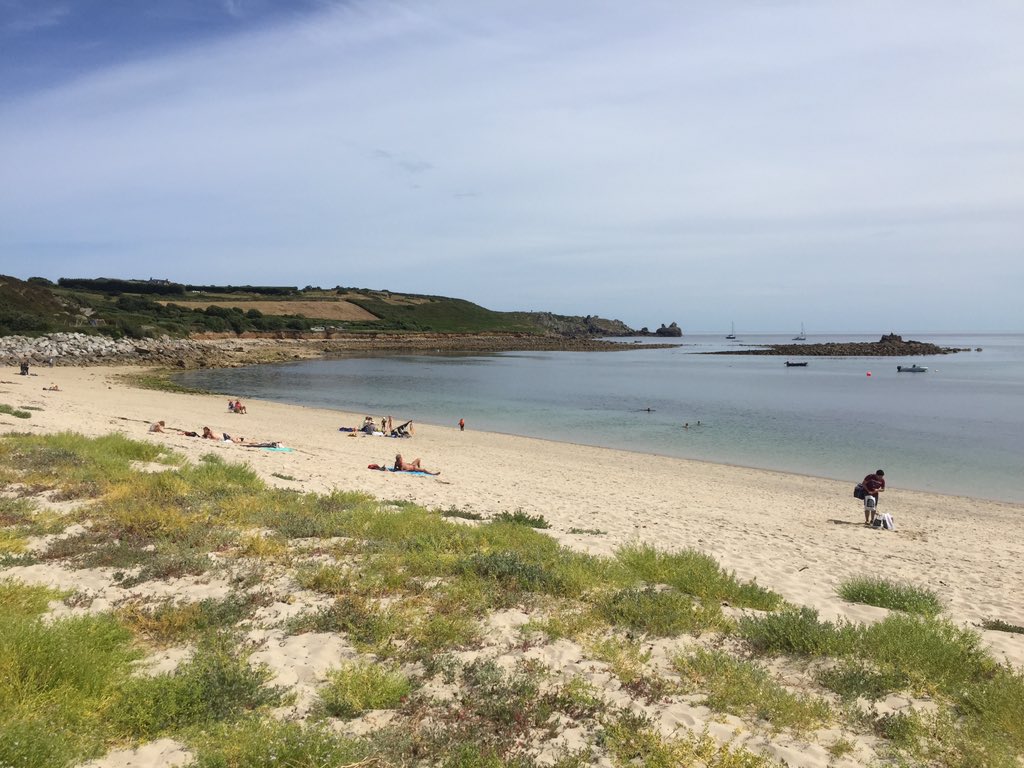 Outrageous- look at the crowds! Oh wait, these are the Isles of Scilly, where the gorgeous beaches never get crowded, even in July. <a href="/StarCastleHotel/">Star Castle Hotel</a> <a href="/IOSPartnership/">Islands' Partnership</a>