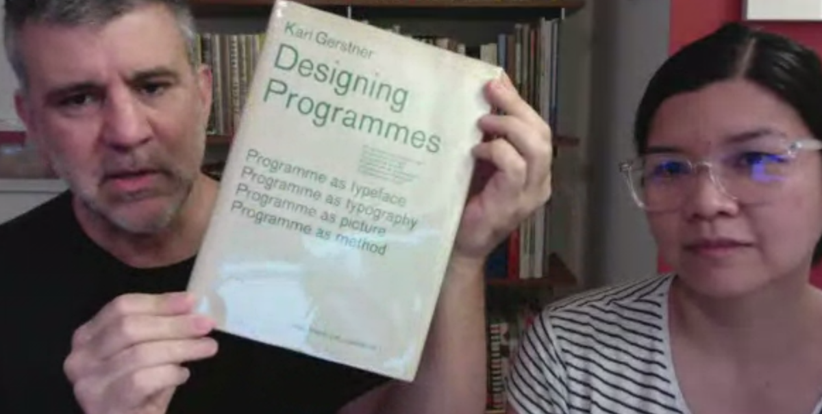 TypographicsNYC's tweet photo. Don't miss out on the bookfair today, @kindco has some new material including this very clean original printing of Gerstner's #DesigningProgrammes https://t.co/KKTkqCXIxH