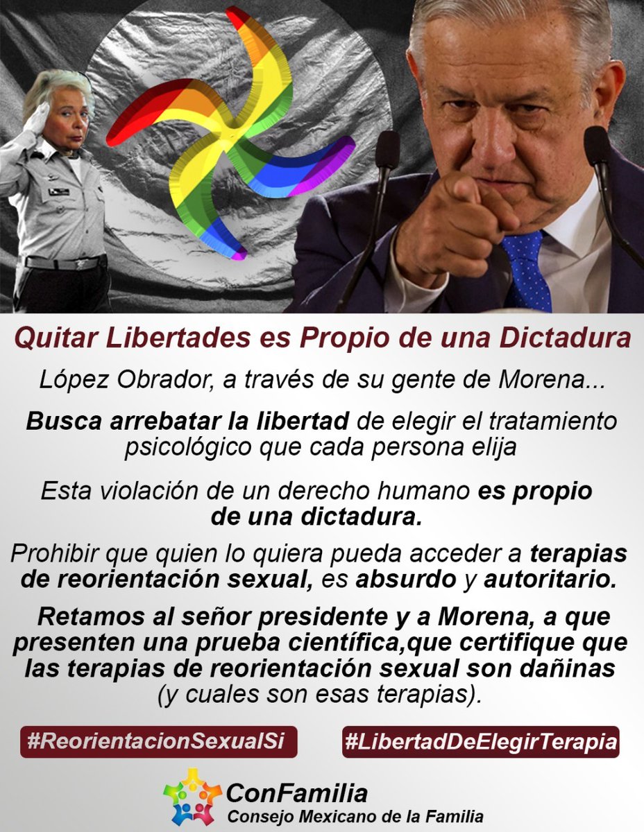 acnmex_'s tweet photo. #ReorientacionSexualSi
#LibertadDeElegirTerapia
#ConFamilia https://t.co/MHogLNsvwl