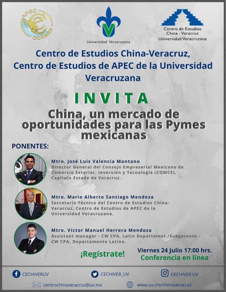 jlvalmon's tweet photo. Hoy tendré la oportunidad de compartir, con dos amigo y expertos, mi experiencia sobre las áreas de beneficio para las PyMEs en Negocios con China 🇨🇳. Acompáñanos a través de #CECHIVER @ComunicacionUV @comceveracruz @ComceOficial
#SomosCOMCE https://t.co/r4vqv7csxC