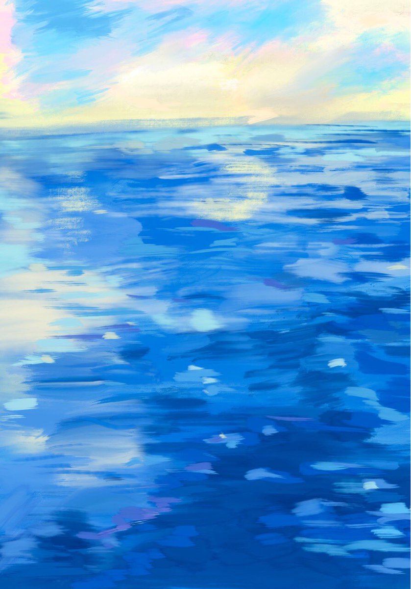 ほがり 仰夜 海 練習絵三枚 なんとなく描き方はわかってきた いいぞお ほがり 仰夜 海 練習絵三枚 なんとなく描き方はわかってきた いいぞお