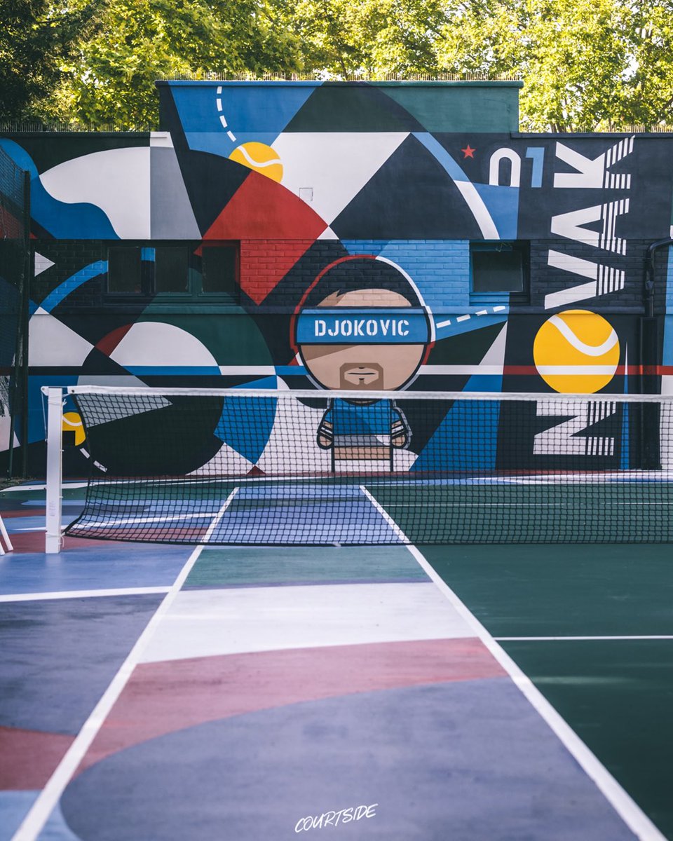TeamCourtside's tweet photo. Very proud to unveil our first Etendart tennis court in Clichy la Garenne thanks to the support of @LACOSTE and @DjokerNole 🔥🏟🐊

This is day 0 for as we are about to kickstart our tennis summer camp and will launch an educational program for local communities in September 🎾👨‍🏫 https://t.co/YCVhuhrpad