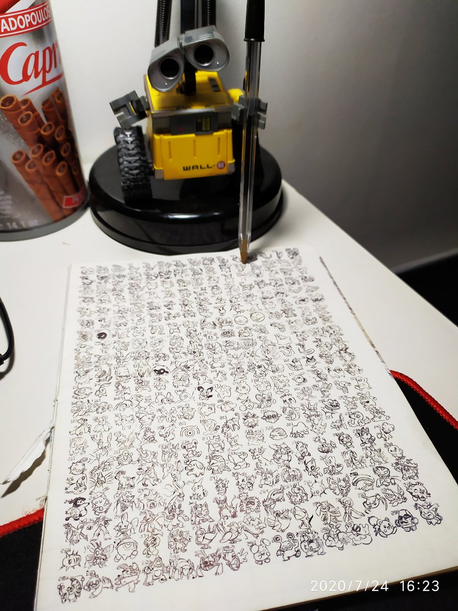 Onimecroco's tweet photo. Et de 300! Première page finie! (Enfin)
#minidex #PokemonGO #Pokemon #howsmallcanyoudraw #challenge https://t.co/iaqiOKRzGT