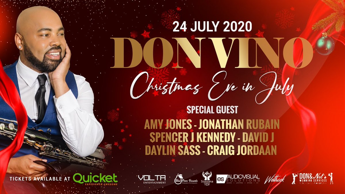 IT'S SHOWTIME tonight 8pm #ChristmasEveinJuly get your Tickets at <a href="/QuicketSA/">Quicket South Africa</a> link below

<a href="/jonathanrubain/">Jonathan Rubain</a> <a href="/AmyJones04/">Amy Jones</a>
 quicket.co.za/events/107417-…