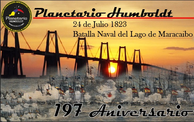 planethumboldt's tweet image. La tripulación del Planetario Humboldt se honra en conmemorar el 197° Aniversario de la Batalla Naval del Lago de Maracaibo.
#TalDíaComoHoy, el #24deJulio de1823, ocurrió la #Decisiva #VictoriaIndependentista.