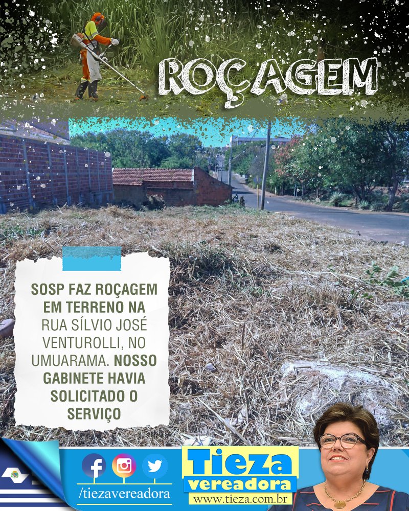 tiezaaracatuba's tweet photo. Mais um excelente trabalho da Sosp, que atendeu nossa indicação! 👏🏻🙂
#tiezavereadora #aracatuba #euandopelacidade #rocagem https://t.co/Pm7Xb6Y5aZ