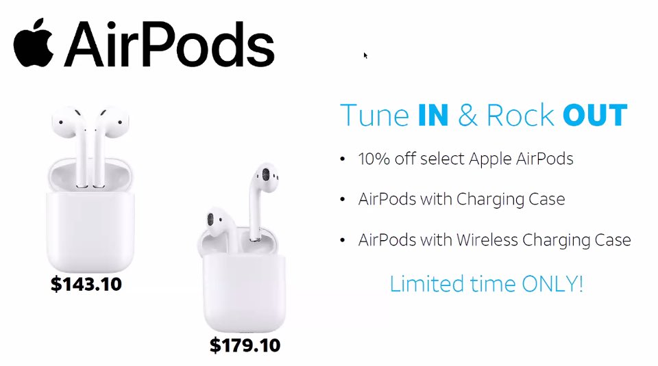 Wow!!! Who needs new AirPods??
Stop by <a href="/SanduskyPrime/">Sandusky Prime AT&T</a> <a href="/ElyriaPrimeATT/">Elyria Prime AT&T</a> <a href="/BereaPrimeATT/">Berea Prime AT&T</a> <a href="/LakewoodPrime/">Lakewood AT&T Prime</a> <a href="/steelyardprime/">Steelyard Prime AT&T</a> <a href="/AtLyndhurst/">Lyndhurst AT&T</a> <a href="/GarfieldPrime/">Garfield Heights AT&T</a> <a href="/ATTSevenHills1/">AT&T Seven Hills</a> <a href="/PrimeBrooklynOH/">Brooklyn AT&T</a> <a href="/ParmaPrimeATT/">Parma Shoppes Prime AT&T</a> <a href="/BrecksvilleATT/">Brecksville Prime</a>