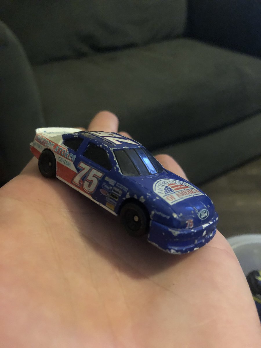 The Todd Bodine Factory Stores of America number 75 for Butch Mock. I distinctly remember getting this car at the mall before my PM Kindergarten class...and hating not being able to play with it until after school.