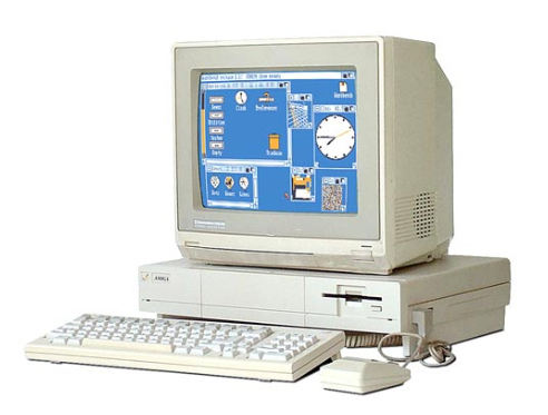 This week in 1985, Commodore introduced a new 16 bit system called the Amiga - one of the first multimedia computers to bring GUIs to the masses. It included AmigaBASIC from Microsoft, which has an orange/blue theme still burned into my brain.

#retrocomputing
#FlashbackFriday
