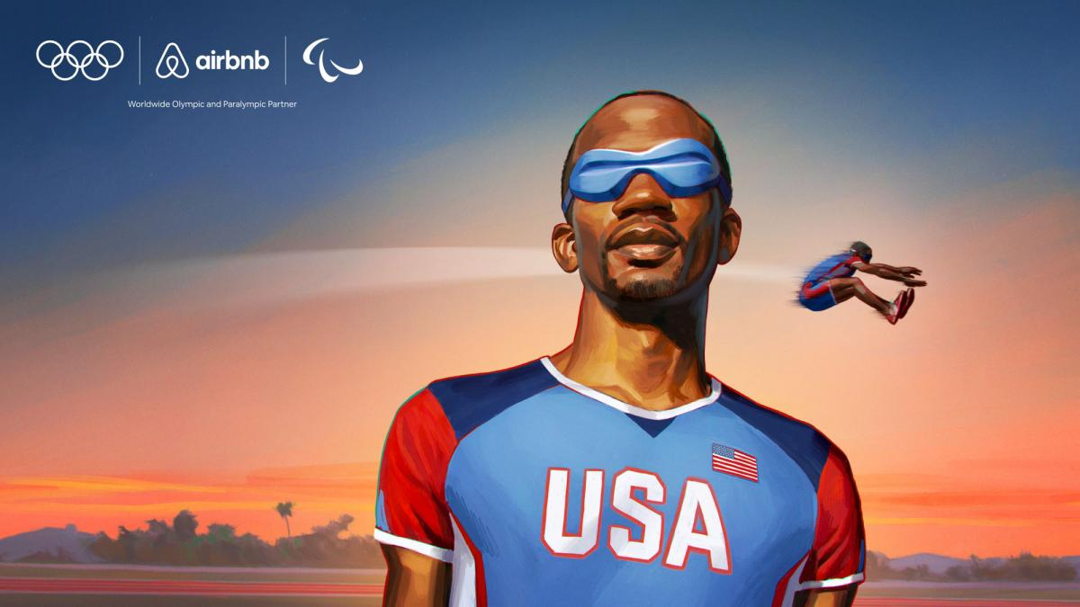 ParaAthletics's tweet photo. "How do you think your life would be if you were blind? Stop wondering and experience it with me!"

Today at 22:00 (CEST) take a leap with  @LexGillette  🇺🇸 on @Airbnb Olympian and #ParalympianExperiences 

Book now at 👉🏻 https://t.co/7TgacrhBUo

#ParaAthletics @Paralympics https://t.co/vnHvEUOSMg