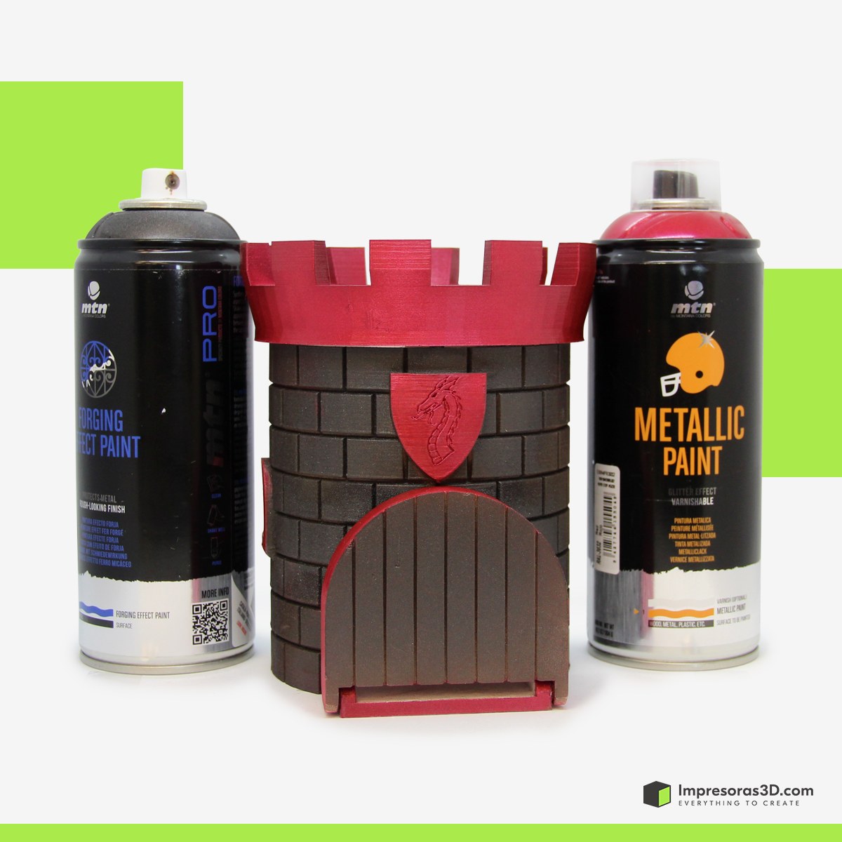 impresoras_3d's tweet photo. 😍🤩 Castillo de Dados pintado con #Sprays de #MontanaColors 😎 La verdad sea dicha, no somos muy buenos en esto de pintar, pero hacemos lo que podemos 😊!
👉🏻 Sprays Efecto Forja y Rojo Metalizado
👉🏻 #Filamento utilizado #PLA850 #i3DTested
👉🏻 Impresora 3D #Creality #Ender3 https://t.co/YrWCweGcaj