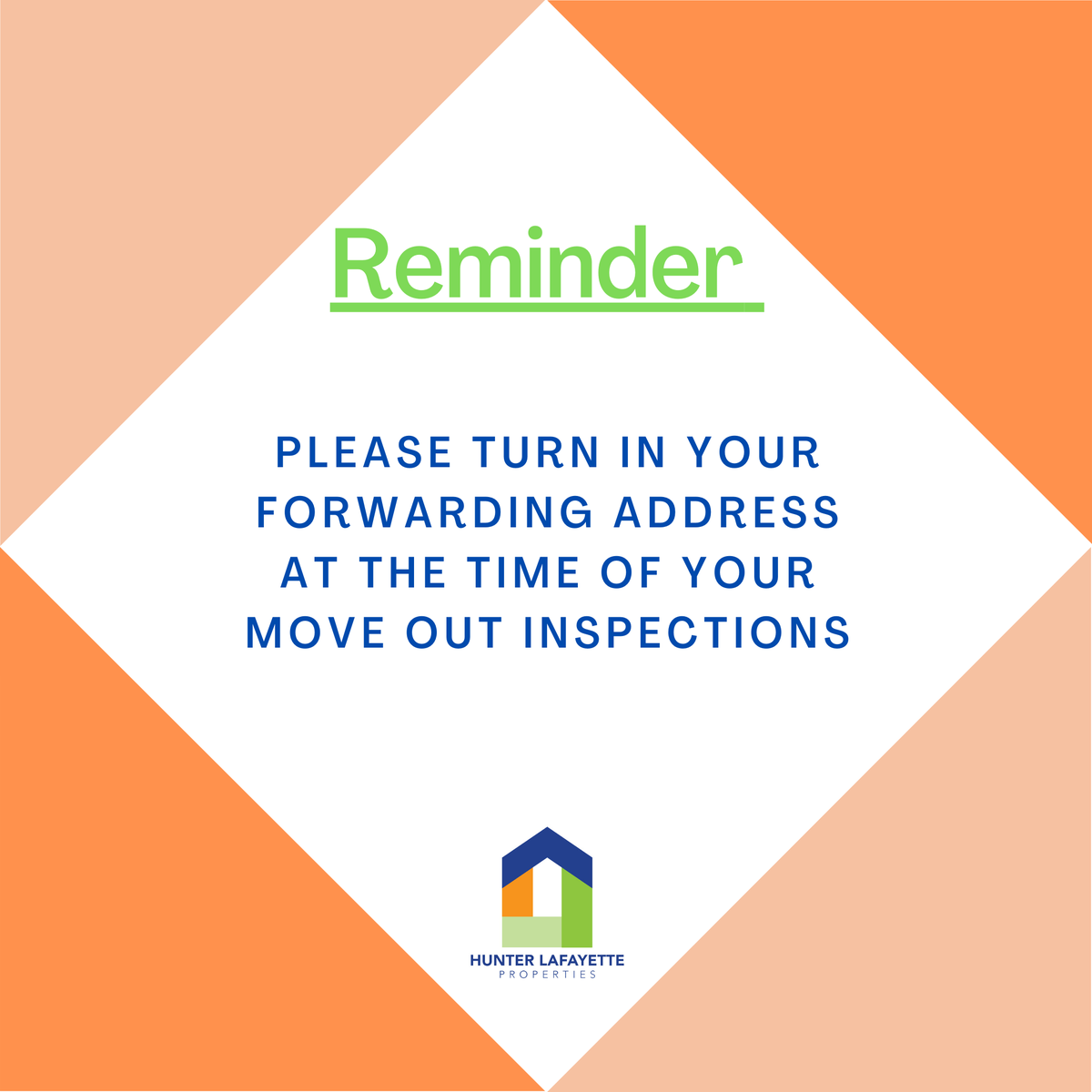 hunterlafayette's tweet photo. Reminder for Move outs🚨 #forwardingaddress #hunterproperties #lovewhereyoulive #thereISaplacelikehome https://t.co/JnRKsZaYLr