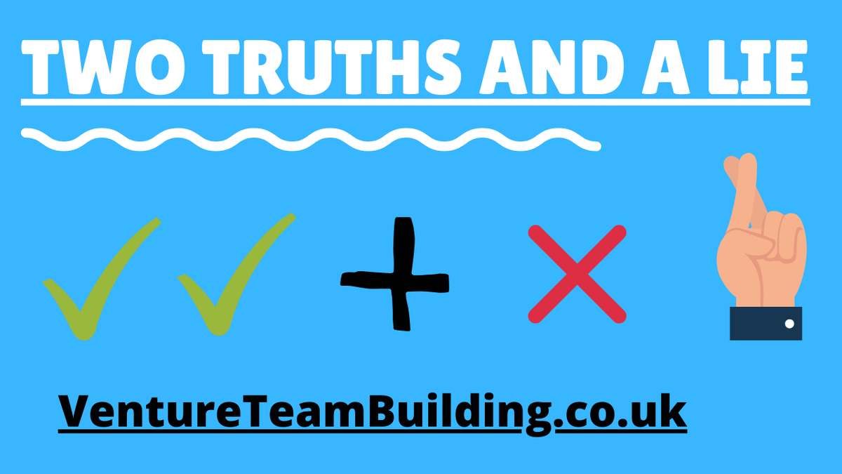 For Free Team Building Activities and Ideas for your next Team Building Session check out our Library of 100+ Team Building Activities.  
ventureteambuilding.co.uk/team-building-…

Check out Two Truths and A Lie
ventureteambuilding.co.uk/two-truths-lie/