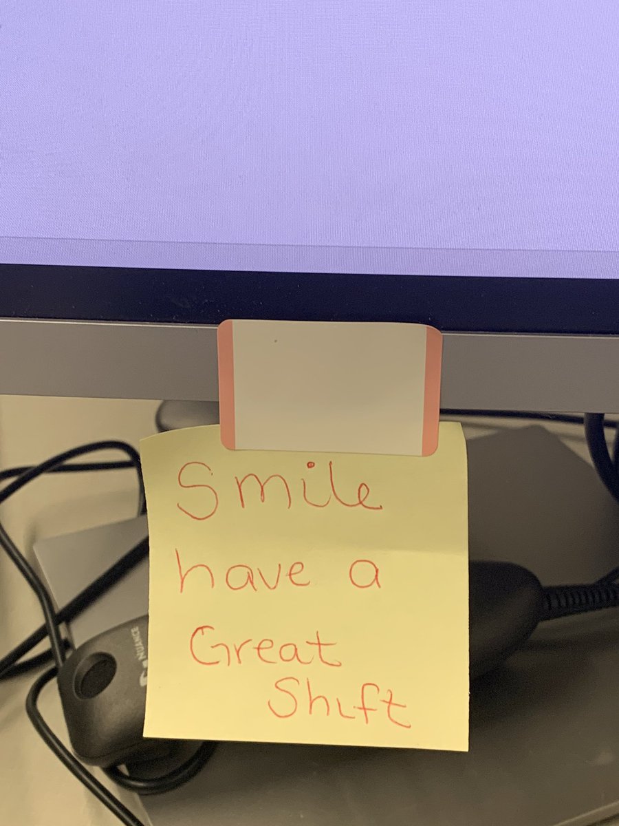 MedEdFanatic's tweet photo. As I reached for my dragon to dictate I saw this beautiful note &amp; it did make me 😀under my 😷 so thank you to to whoever did this.                            If you  cannot do great things, do small things in a great way” Napoleon #BeAmazingToday #FridayMotivation @NuanceHealth https://t.co/KQQu8RgjIX