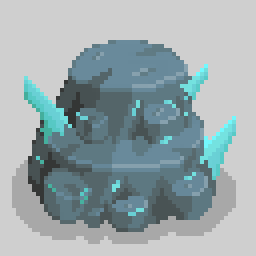 MochaMilk8's tweet photo. crystal rock #aseprite  #pixelart #pixelartist https://t.co/WAqJBvfFYU