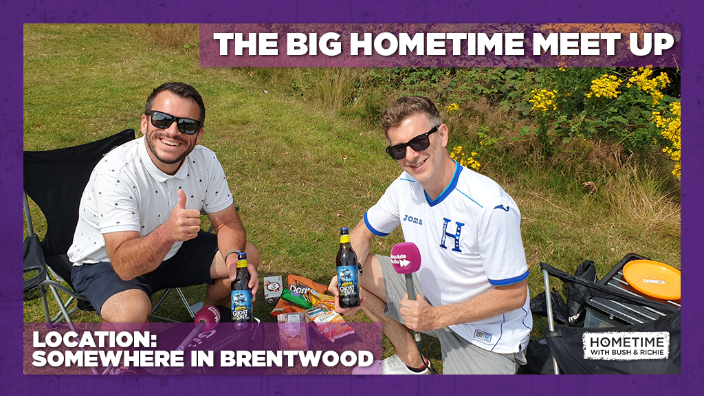 It's time for the Big Hometime Meet Up. <a href="/bushontheradio/">Andy Bush</a> &amp; <a href="/RichieFirth/">RICHIE FIRTH</a> haven't seen each other in 4 months and now here they are, in a random park in Brentwood ready to broadcast, REUNITED!
