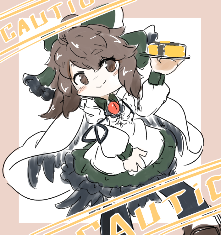 霊烏路空 「東方カフェにメイドお燐ちゃんはいたのにメイドお空ちゃんがいなかったので補完 」|うぃすのイラスト