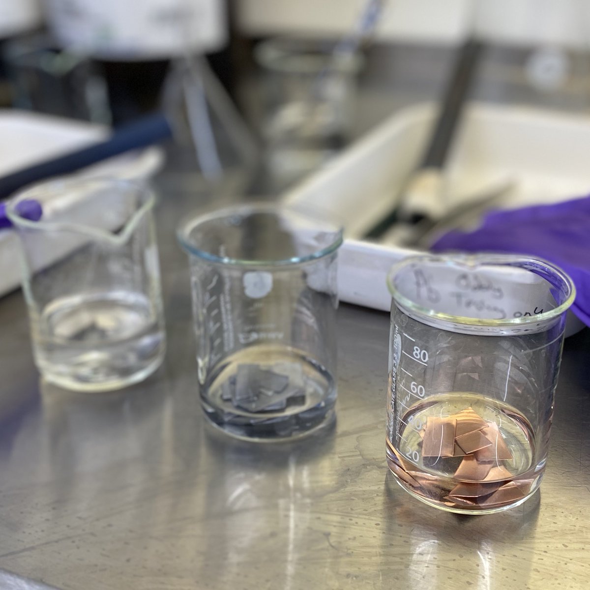 RachelAlmaHowie's tweet photo. First time since uni I’ve undertaken Oddy testing - exciting stuff!! #conservation #oddytest @I_W_M https://t.co/Zv3X31joxC