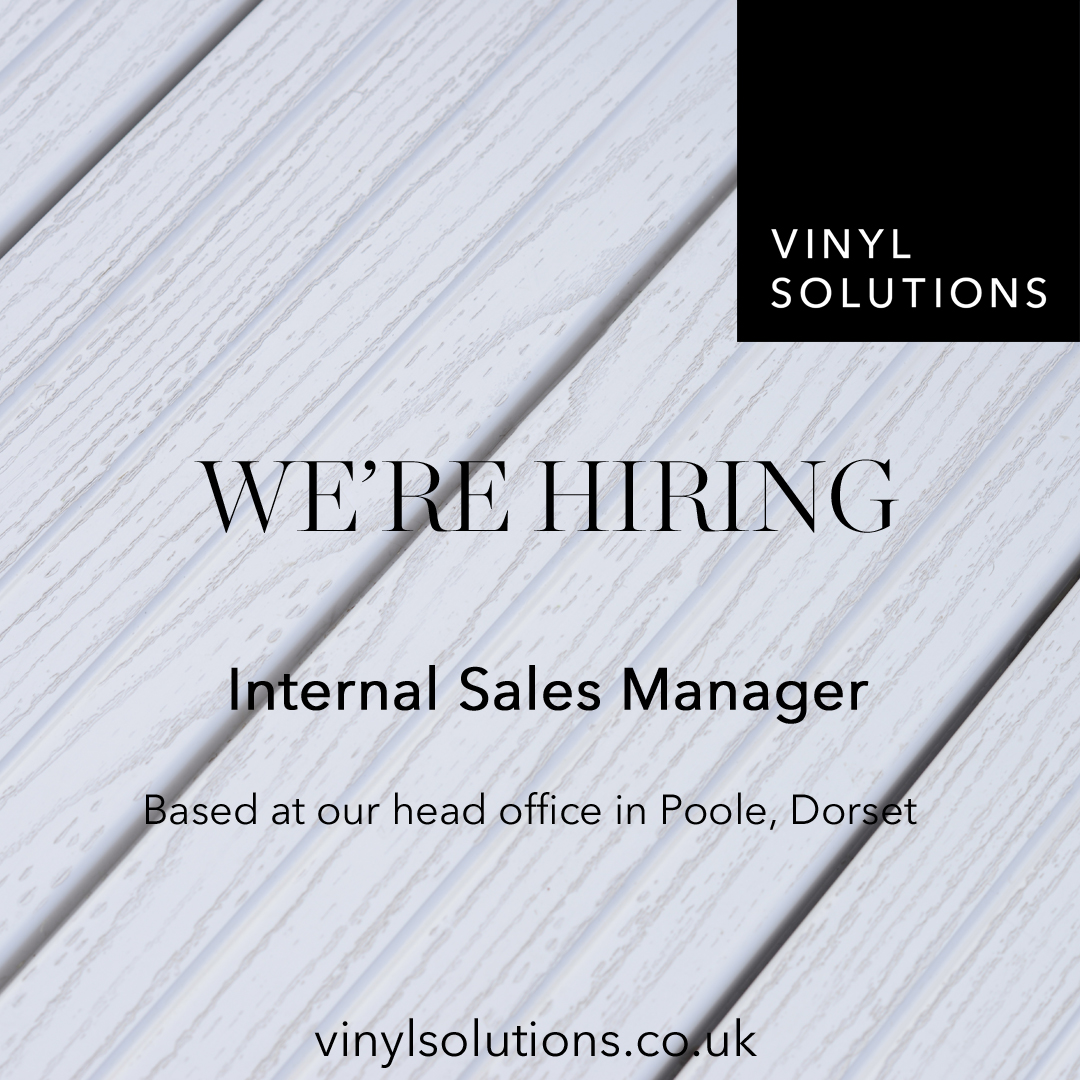 ** WE'RE HIRING! **

Vinyl Solutions are looking for an Internal Sales Manager.

Please see the full job posting on our careers page: lnkd.in/er9xzat

#recruiting #salesjob #jobopportunity #salesmanager #job #career #joinourteam