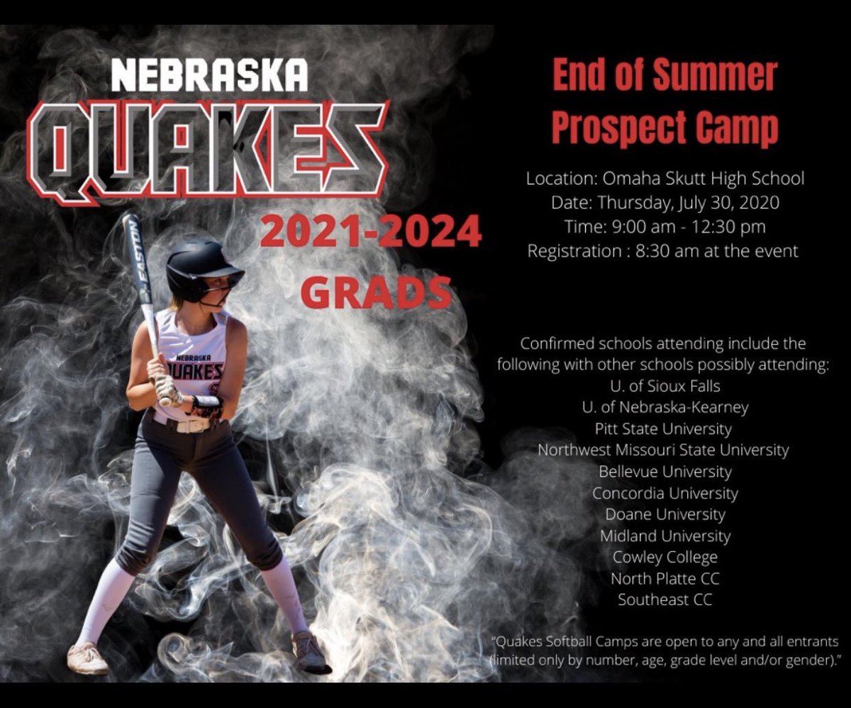 Nebraska Quakes Softball tweet media