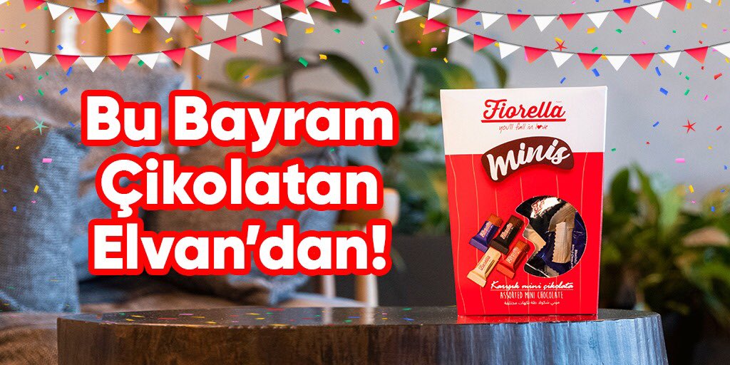 #Çekiliş var 📣 Bayram çikolatan Elvan’dan♥️ Fiorella Minis kazanan 20  kişiden biri sen olmak istiyorsan hemen sayfamızı takip et, bu içeriği sayfanda paylaş ✔️