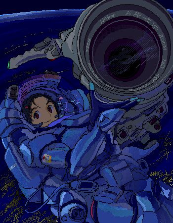 「#ツイッターで楽しむ天体観測 
願わくばこの先の未来も、星空が星空であってほしい」|真魚9821のイラスト