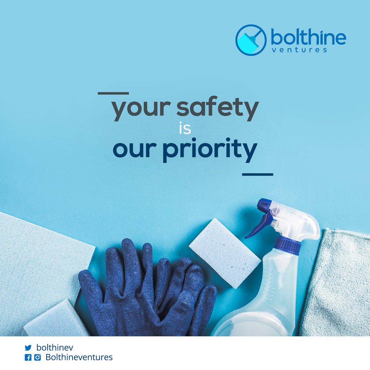 BolthineV's tweet photo. Your safety is our priority!
Give us a π this weekend to clean and disinfect your homes/offices against the deadly virus and fumigate against pests! π¦ π
π² 234 803 441 0340 or send a DM for affordable cleaning/fumigation!
#bolthineventure #FumigationExpert #CleaningServices https://t.co/l2nXpeYuiD