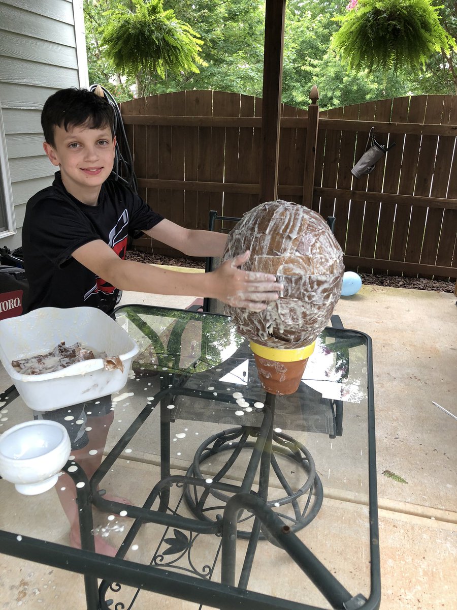 Last week my son had a severe allergic reaction to a wasp sting that landed him in the ER. After some research we are finding ways to deter wasps including planting spearmint/thyme and making decoy nests. #nopesticides #funandmessy <a href="/LHECMES/">Lincoln HeightsECMES</a>