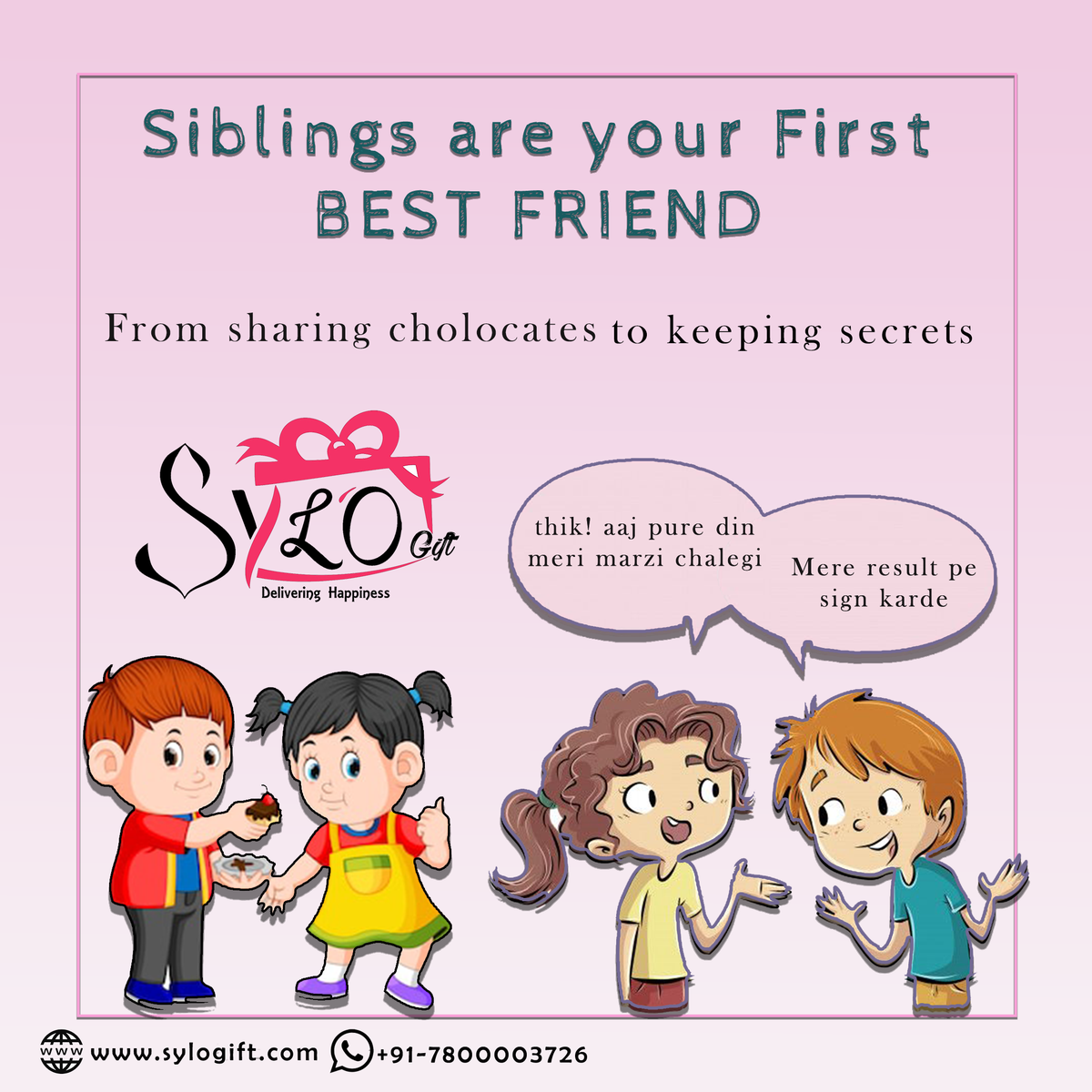 GiftSylo's tweet photo. #sis #sylogift #sendinglove #Brother #sisterlove #fighting #childhoodmemories #childhood https://t.co/tfi1uoCEZP