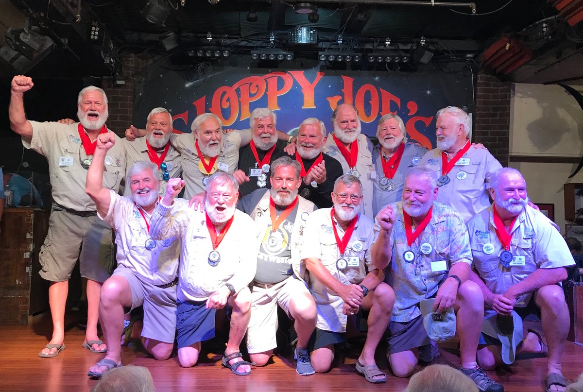 SloppyJoesBarKW's tweet photo. 2019 flashback, here are round two finalists from last year’s Sloppy Joe’s Hemingway® Look-Alike Contest.

#keywest #keywestbars #StillTheBestPartyInTown #keywestevents #sloppyjoesbar https://t.co/HAJ8XpP14M